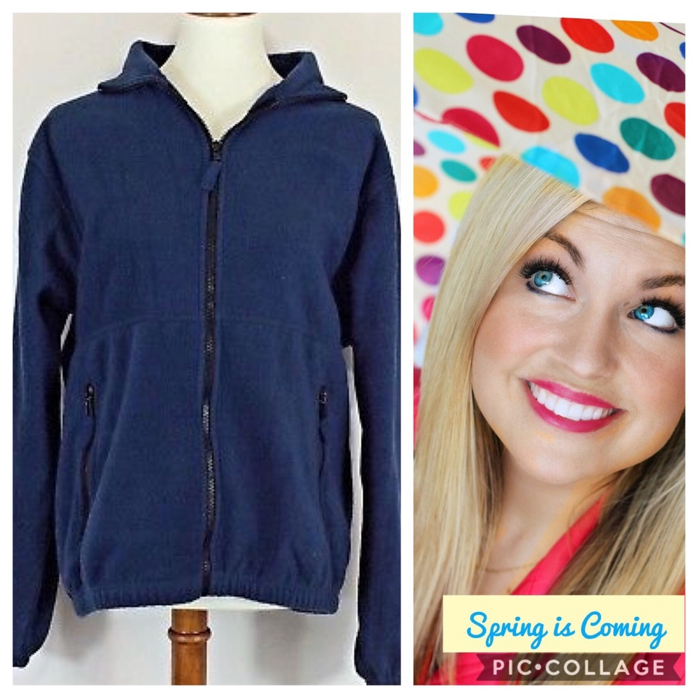 Sierra Pacific Navy Full-Zip Fleece Jacket SZ  S